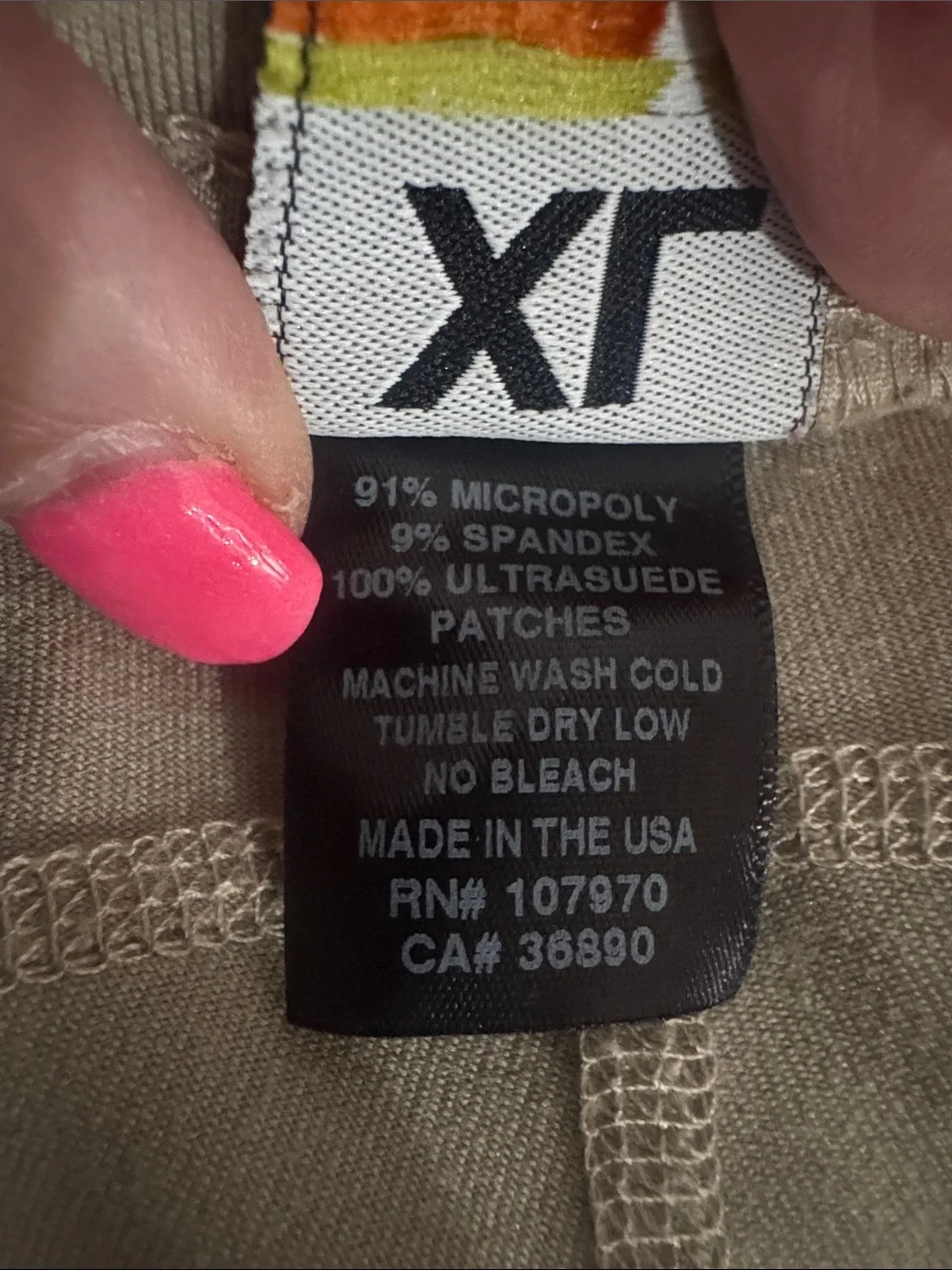 KERRITS Kid Performance Knee Patch Riding Tight Tan EUC KP Size Youth XL YXL $64